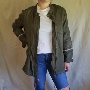 4 Love and Liberty Embellished Linen Jacket